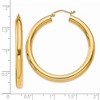 Black Bow Jewelry 4mm x 40mm 14k Yellow Gold Classic Round Hoop Earrings - 4 of 4