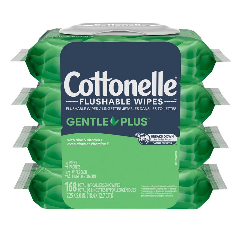 Cottonelle GentlePlus Flushable Wipes, 3 of 13