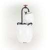 19" Barrels and Faucet Tabletop Iron Fountain White - Alpine Corporation: Sculptural, Weather-Resistant, Electric Powered - 3 of 4