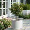 Wooakway Outdoor/Indoor/Decor/Garden Large Tall Metal Planter Pots Planter Boxes Cachepots Nursery Pots - 2 of 4