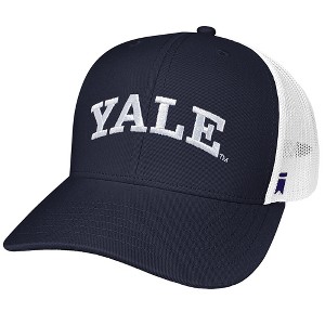 Yale University Team Logo Cotton Twill Trucker Cap Navy OS - 1 of 4