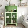 LunaLulinlk 45.28" H Storage Cabinet, Bathroom Floor Cabinet with Glass Door and Shelves, Freestanding Display Storage Cabinet - 2 of 4