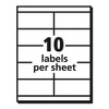 Avery Copier Mailing Labels, Copiers, 2 x 4.25, White, 10/Sheet, 100 Sheets/Box - 4 of 4