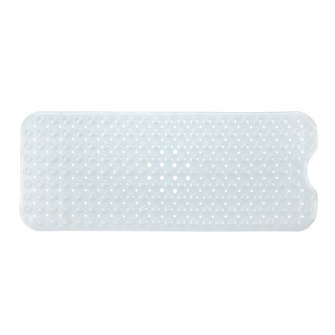 Tranquilbeauty 40 X 16 Clear Extra Long Non-slip Bath Mats With