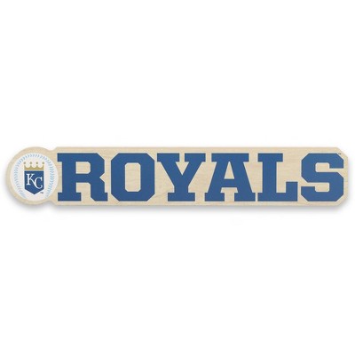 MLB Kansas City Royals Chunky Wood Wall Sign