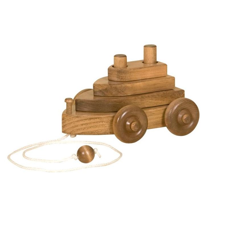 Remley Kids Wooden Boat Pull Toy, 1 of 2
