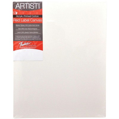 Fredrix Artist Series Stretched Canvas, 11 x 14 in, White