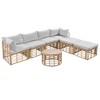 YOOCOZZ  7-Piece Outdoor Rattan Sectional Sofa Sets with Thick Cushions - 4 of 4