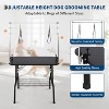 Portable 46" Dog Grooming Table with Adj. Arms/Noose & Mesh Tray - 330LB Capacity for Small/Large Dogs - 3 of 4