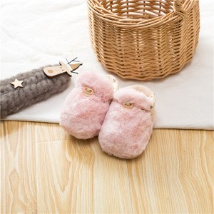 MyKids-USA Newborn Baby Solid Color Plush Warm Shoes Outfits In Autumn & Winter - 1 of 4