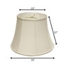 Vynxaria Modified Bell Softback Lampshades, 10"x16"x12" White - 4 of 4