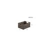 mDesign Woven Farmhouse Pantry Food Storage Bin Basket Box, 6 Pack, Dark Brown - 3 of 4