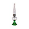 Aladdin Clear Over Emerald Lincoln Drape Table Oil Lamp with Summer Sunflower Shade (Nickel Trim) - 2 of 3