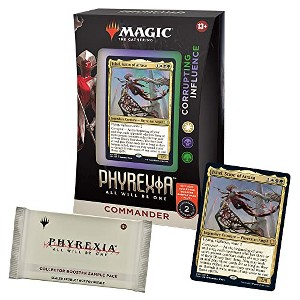 Magic The Gathering Magic: The Gathering Phyrexia: All Will Be One Commander Deck Corrupting Influence + Collector Booster Sample Pack - 1 of 4