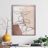 Tyler & Finn 22" x 28" Abstract Botanical Framed Art Print Under Embellished Plexi : Modern Wall Decor, Vertical Lithograph - 2 of 4