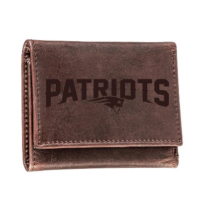 Evergreen New England Patriots Tri-Fold Wallet, Brown