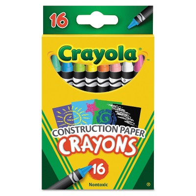 Crayola Construction Paper Crayons Wax 16/Pk 525817