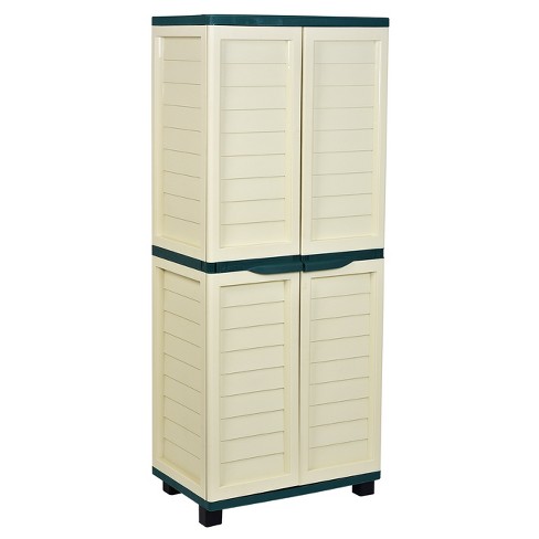 Storage Units Starplast Outdoor Plastic Garden Utility Cabinet