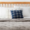 Decorative Throw Pillow Square Plaid Navy Blue - Room Essentials™ - 2 of 4