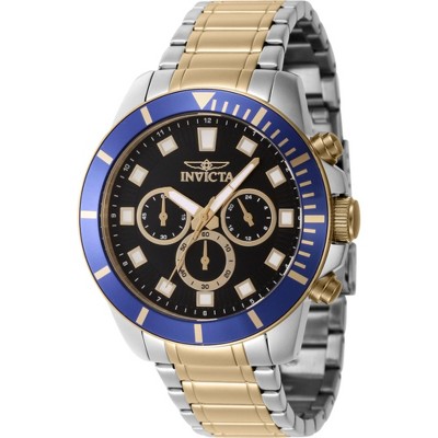 Invicta 46047 Men's Pro Diver Chronograph Two Tone Bracelet Watch
