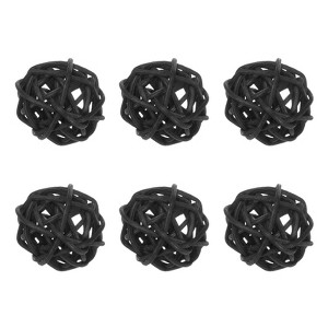 Unique Bargains Wicker Rattan Balls Decorative Orbs Vase Fillers Bowl Fillers for Christmas/DIY Crafts 30mm/1.2 Inch - 1 of 4