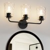 DORESshop 3pk Honeycomb Textured Glass Lamp Shades – Cone Shape – 5" x 6.25" – Clear Replacement Shades for Pendant or Vanity Fixture - 3 of 4