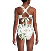 Lands' End Women's Chlorine Resistant V-neck Midkini Swimsuit Top and High Leg High Waisted Bottoms 2 Piece Set - 2 of 4