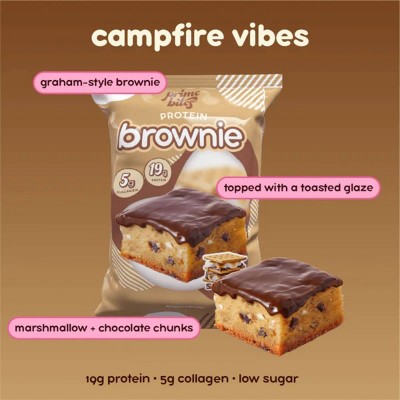 Prime Bites Smores Protein Brownie -19g Protein - 9.16oz/4ct