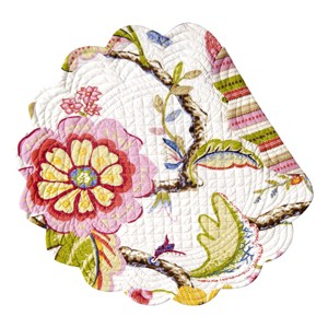 C&F Home Laney Cotton Quilted Round Reversible Placemat Set of 6 - 1 of 4