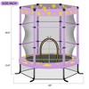 BestParts 55'' Kids Trampoline with Safety Enclosure Net, 4.5FT Indoor & Outdoor Bouncing Fun for Toddlers & Kids - 3 of 4