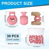 Unique Bargains Plastic Adjustable Draw String Clip Ends Spring-Loaded Buckle Round Cord Locks 30 Pcs - 2 of 3
