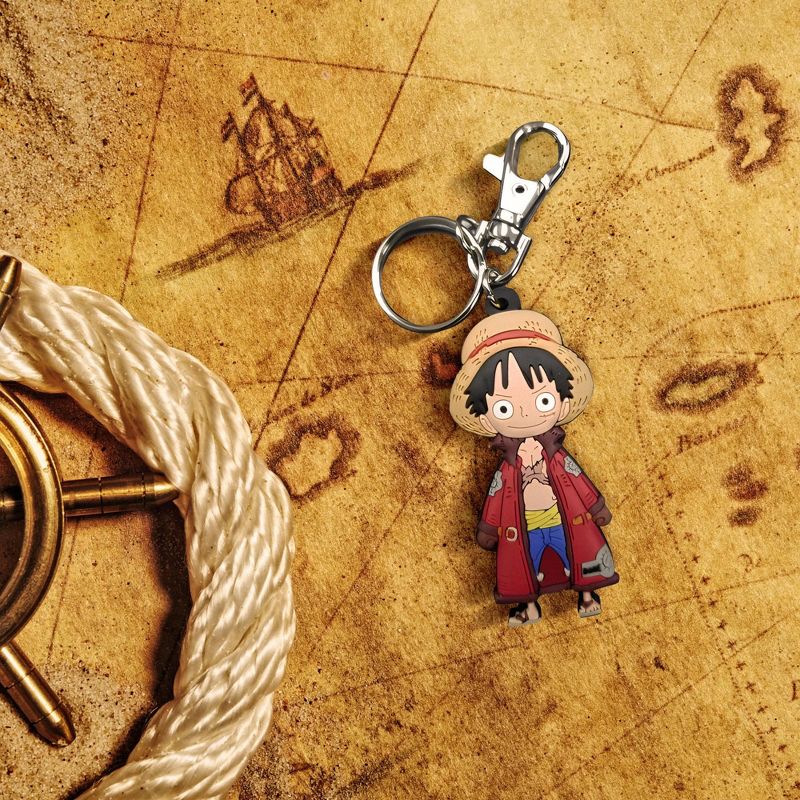 Great Eastern Entertainment Co. One Piece Monkey D. Luffy PVC Keychain, 2 of 4
