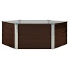 vidaXL Raised Garden Bed Brown 50.8"x50.8"x18.1" Galvanized Steel - 2 of 4