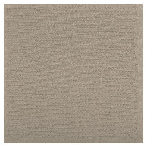 Mu Kitchen 100% Cotton Ridged Dish Cloth, 12 X 12 Inches, Oatmeal : Target