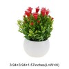 Unique Bargains Artificial Plants Semi-circle Lily Flower Arrangement Plastic 2.76"x2.76"x5.91" 1 Pc - 3 of 4