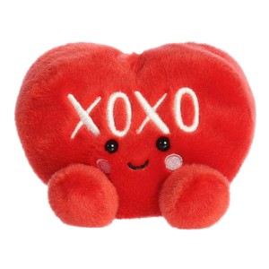 Aurora Mini XOXO Candy Heart Palm Pals Adorable Stuffed Animal Red 5" - 1 of 4
