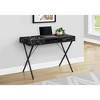 Monarch Specialties Computer Desk Home Office Laptop Left Right Set-Up Storage Drawers  Metal Laminate Black Marble Look Contemporary Modern - image 2 of 4