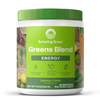 Amazing Grass Green Superfood Energy Vegan Powder - Lemon Lime - 7.4oz