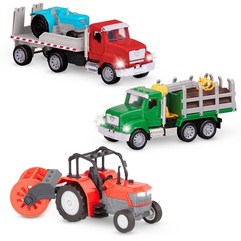 DRIVEN by Battat Small Toy Countryside Hauler Micro Fleet - 3pk, 1 of 14