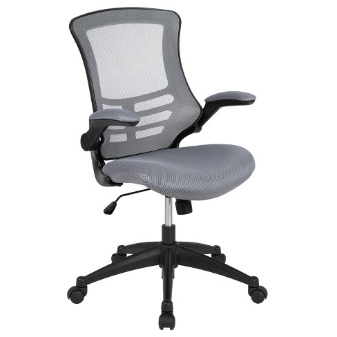 Emma And Oliver Mid back Dark Gray Mesh Swivel Ergonomic Task