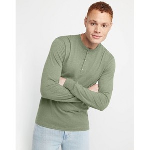 Hanes Originals Men's Long Sleeve Henley T-Shirt - 1 of 4