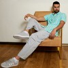Campus Sutra Men Men's Aqua Blue Unbalanced Striped Shirt - 3 of 3