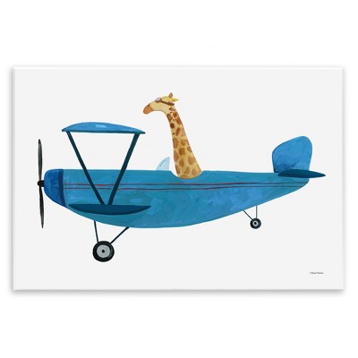 Stupell Industries Giraffe Pilot in Airplane, 15" x 10"