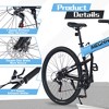 29Inch Mountain Bike,21-Speed Aluminium Alloy Trail Commuter City Bike With Double Disc Brakes, Front Suspension Fork Commuter City Bicycles Women Men - 2 of 4