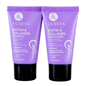 Luseta Biotin & Collagen Travel Set - 2 x 1.01 oz - Strength and Volume to Go - 1 of 4