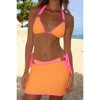 Moda Minx Contrast Cove 'Tangerine & Candy' Micro Skirt - 3 of 4