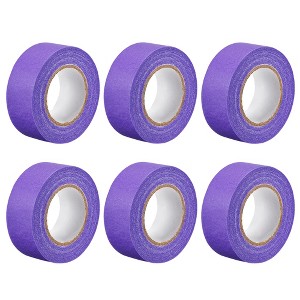 Unique Bargains Strong Adhesion No Sticky Residue DIY Crafts Masking Tapes 1" x 21 Yards 6 Pcs - 1 of 4