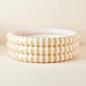 66" Bold Stripe Inflatable Pool Gold/Cream - Hearth & Hand™ with Magnolia
