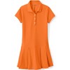 Lands' End School Uniform Kids Short Sleeve Mesh Pleated Polo Dress - 3 of 4