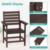 Arceso 18'' HDPS Outdoor Dining Chair, Patio Chair with Armrest for Backyard - 4 of 4